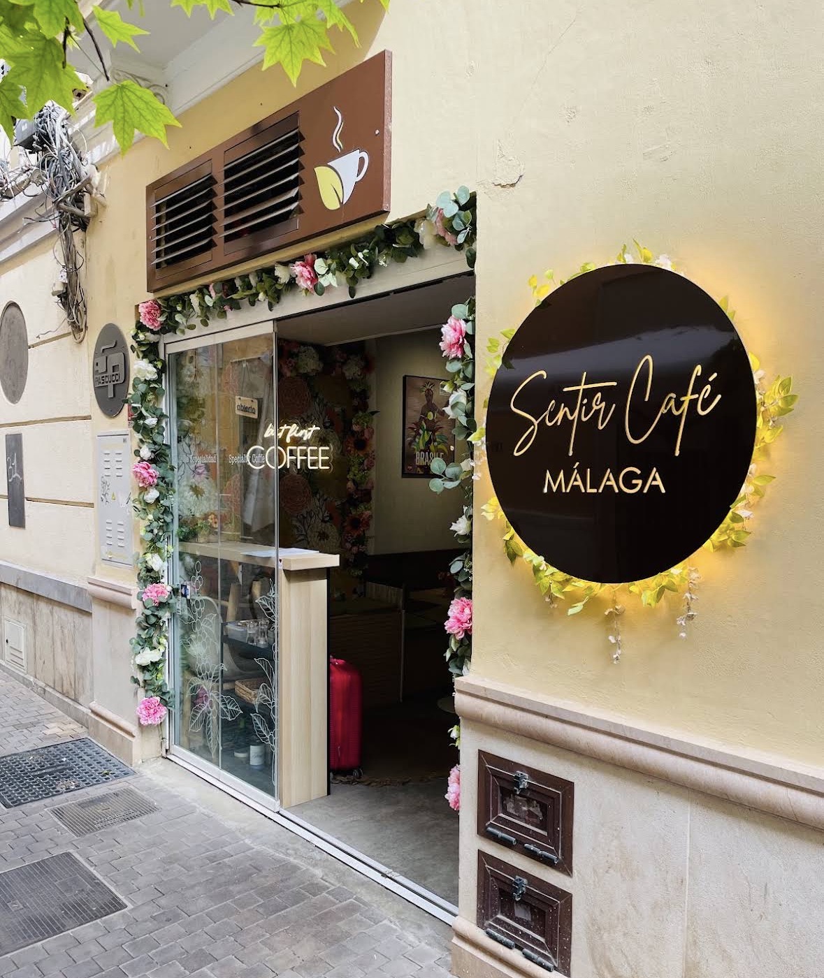 SentirCafé exterior, Soho Málaga